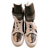 Michael Kors Sneakers Leer in Kaki