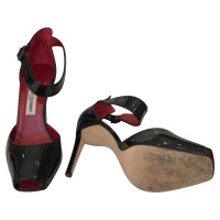 Manolo Blahnik Peeptoes made of patent leather