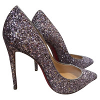 Christian Louboutin Pigalle in Pelle in Argenteo