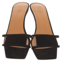 By Far Sandals Suede in Black