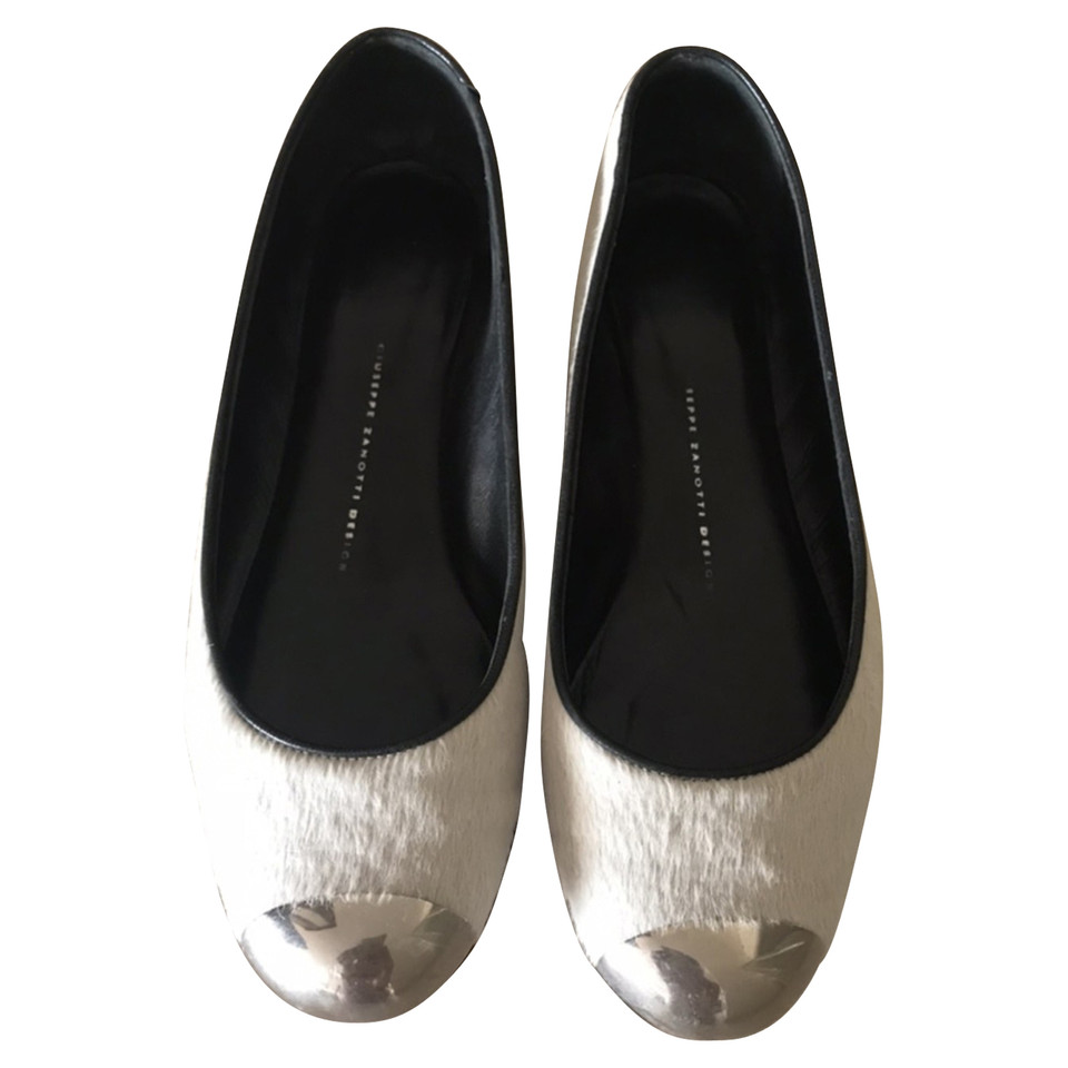 Giuseppe Zanotti Slippers/Ballerinas Leather in White