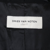 Dries Van Noten Blazer aus Baumwolle in Blau