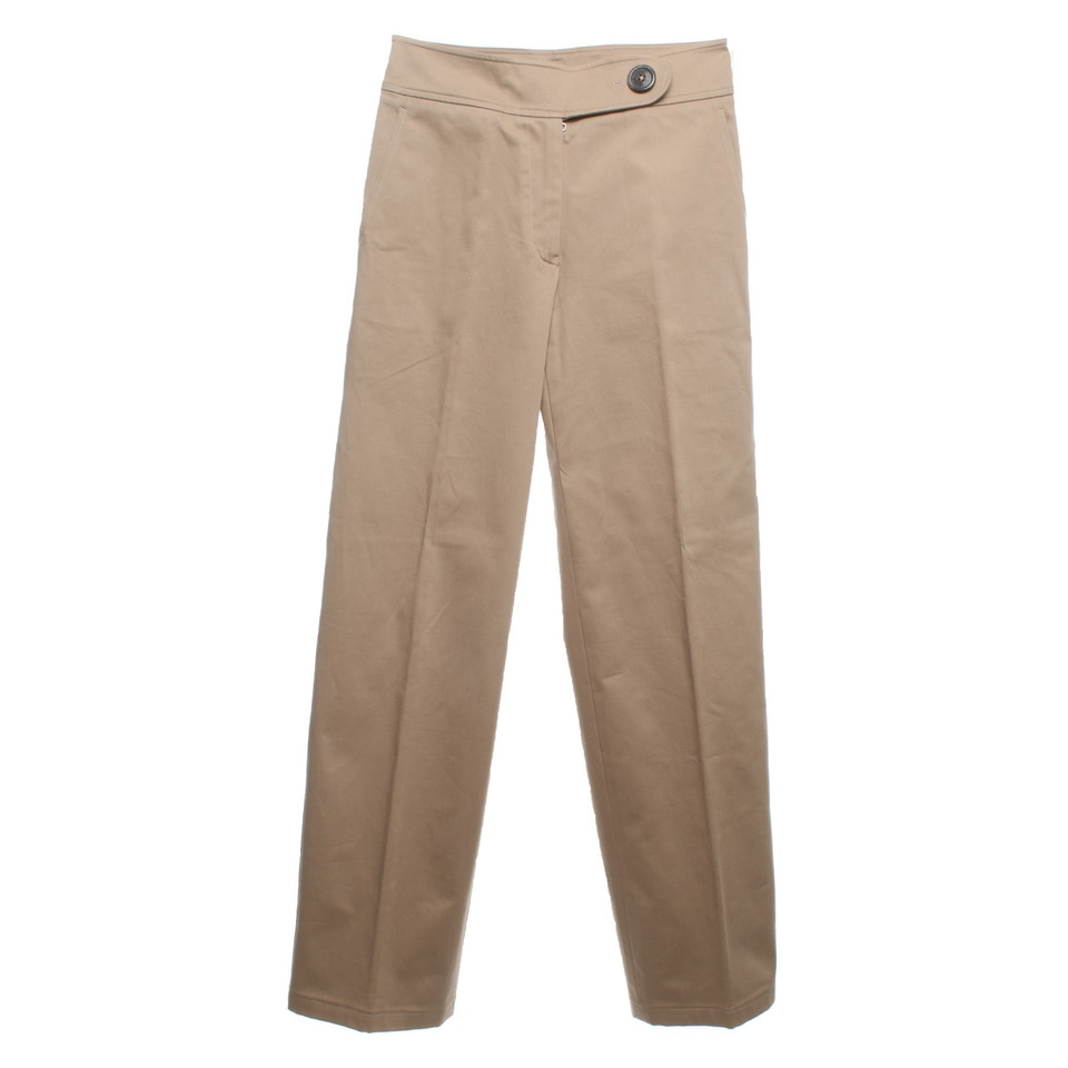 Jil Sander Paire de Pantalon en Coton en Beige