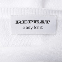 Repeat Cashmere Pullover lavorato a maglia in bianco