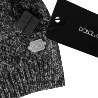 Dolce & Gabbana Sciarpa in nero/grigio/bianco