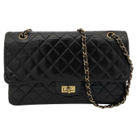 Chanel Timeless Classic Leer in Bruin