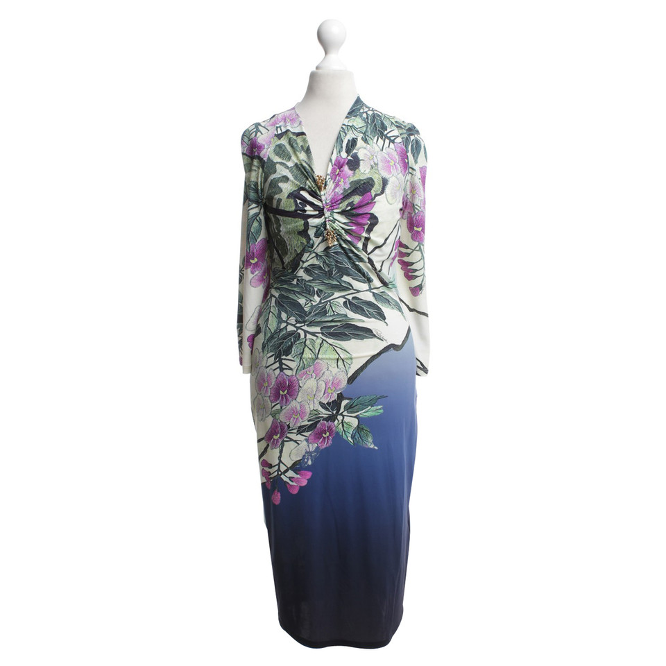 Roberto Cavalli Kleid mit floralem Print