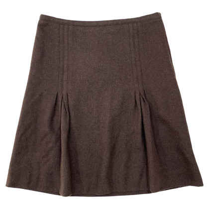 Burberry Skirt Wool in Brown