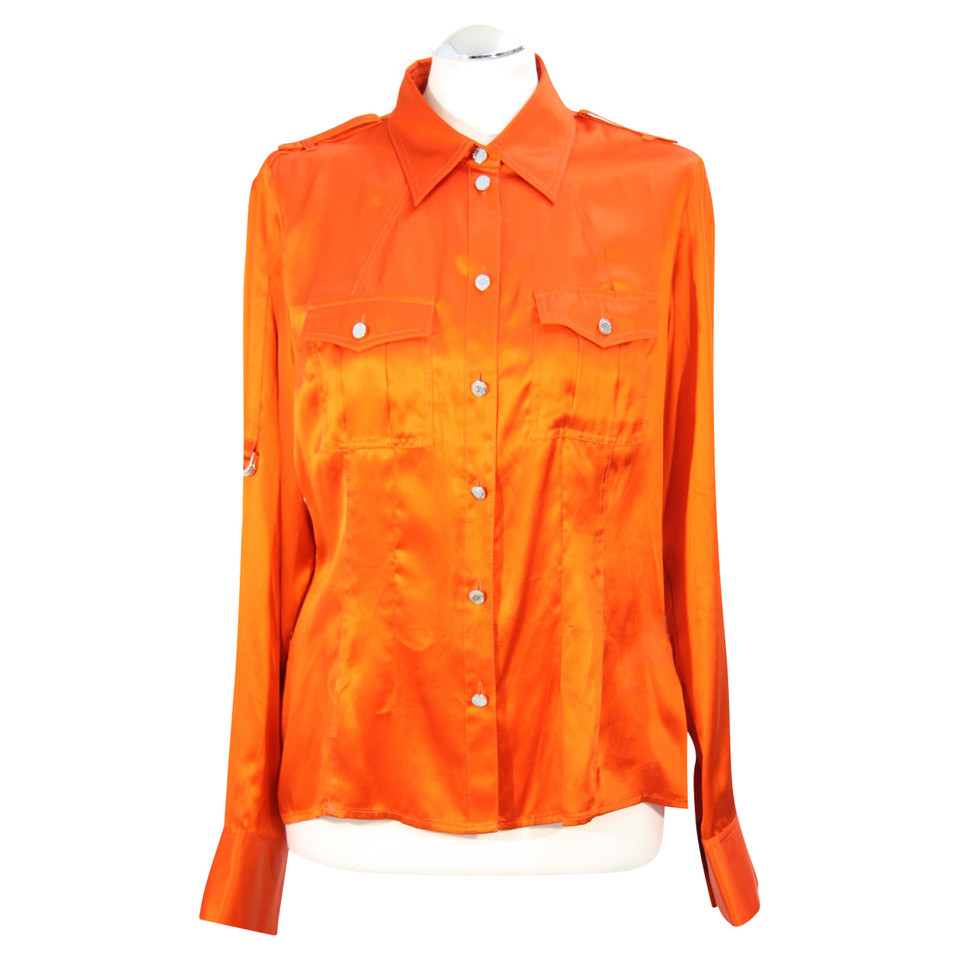 Karen Millen Zijden blouse in Orange