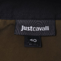 Just Cavalli Blouse chemise en kaki / noir