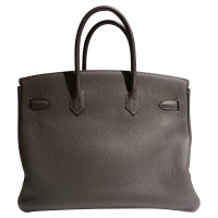 Hermès Birkin Bag 35 Leer in Grijs