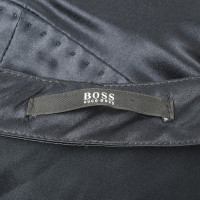 Hugo Boss Robe en soie bleu foncé