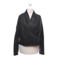 Damir Doma Jacke/Mantel aus Leder in Schwarz