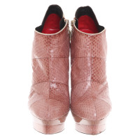 Cesare Paciotti Ankle boots Leather in Pink