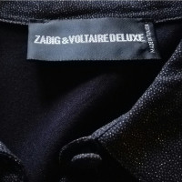 Zadig & Voltaire Shirt jurk met metallic afwerking