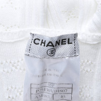 Chanel Top en Coton en Blanc