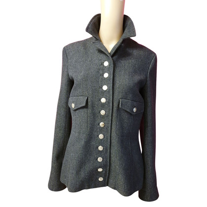 Louis Vuitton Jacket/Coat Wool in Grey