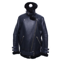 Acne Jacket/Coat Fur in Blue