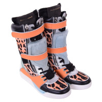 Dolce & Gabbana Patchwork sneaker boots