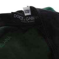 Dolce & Gabbana Samtkleid in Grün
