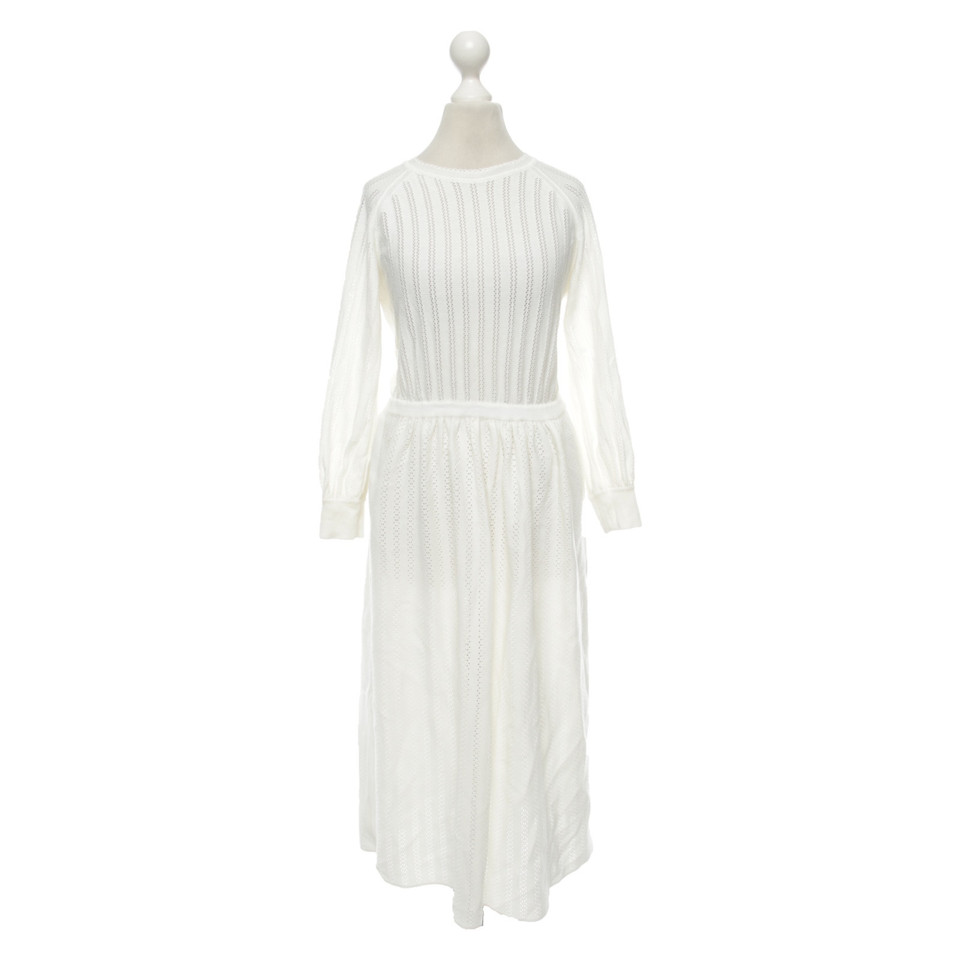 Molli Robe en Coton en Blanc