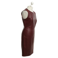 Hugo Boss Leather dress in Bordeaux