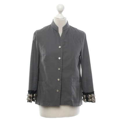 Dondup Jacket/Coat Cotton in Grey