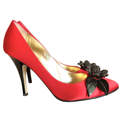 Giuseppe Zanotti Pumps/Peeptoes Leather in Red