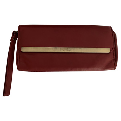 Kenneth Cole Clutch Bag Leather in Bordeaux