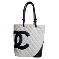 Chanel Cambon Bag Leer in Wit