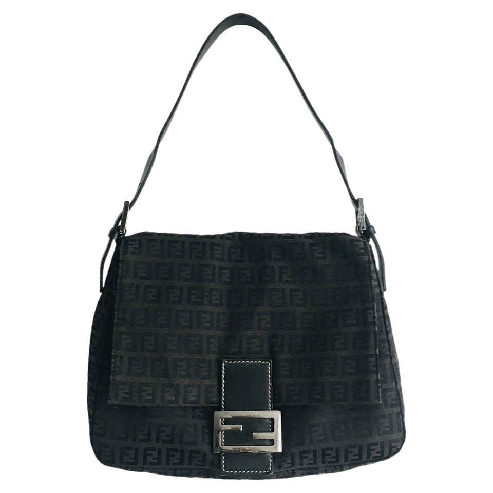 Fendi Borsa a tracolla in Tela in Nero