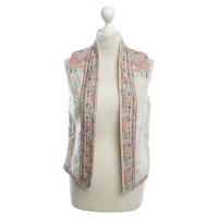 Closed Vest with decorative embroidery