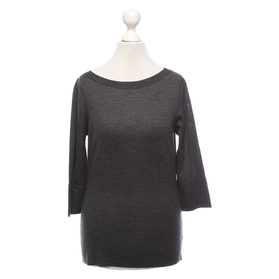 Windsor Top en Laine en Gris