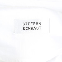 Steffen Schraut Top en Coton en Blanc
