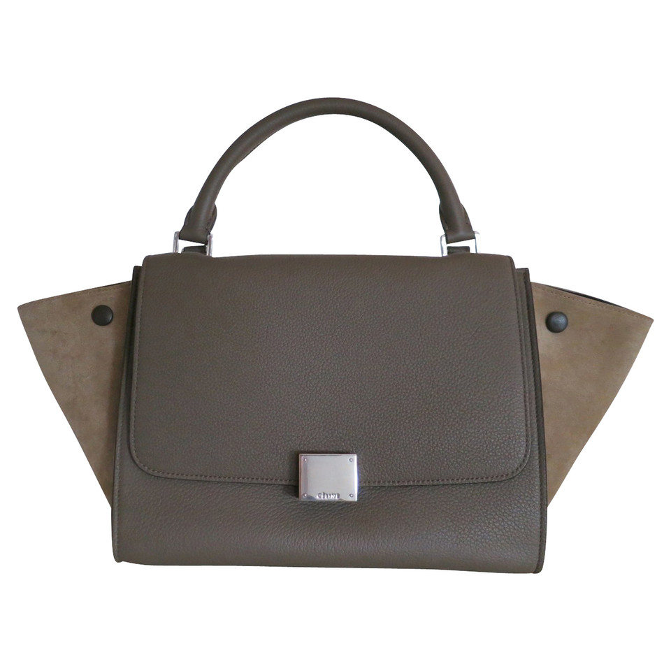 Céline Trapeze Small aus Leder in Taupe