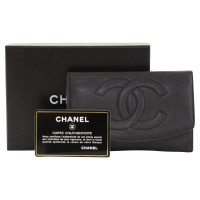 Chanel Portemonnaie aus Kaviarleder