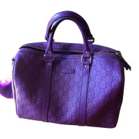 Gucci Boston Bag in Pelle in Viola
