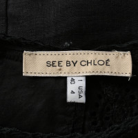 See By Chloé Top Linen in Black