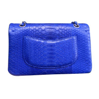 Chanel "Double Classique Flap Bag Medium" Python cuir