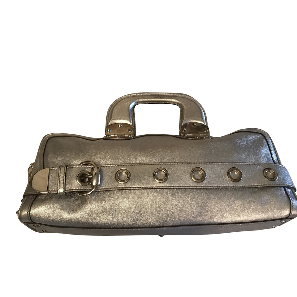 Gucci Gucci handbag in silver leather
