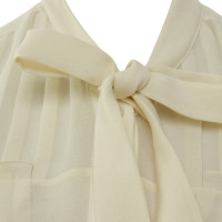 L.K. Bennett Button blouse in cream