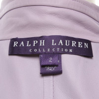 Ralph Lauren Black Label Jas/Mantel Leer in Roze