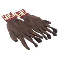 Fendi Gloves Wool in Brown