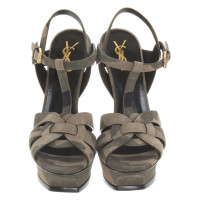 Saint Laurent Sandalen met camouflagepatroon