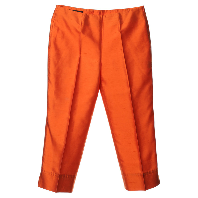 Escada Plooi broek in oranje