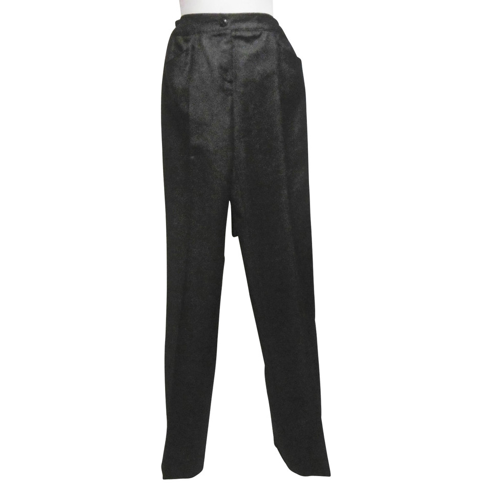 Chanel Paire de Pantalon en Laine en Gris