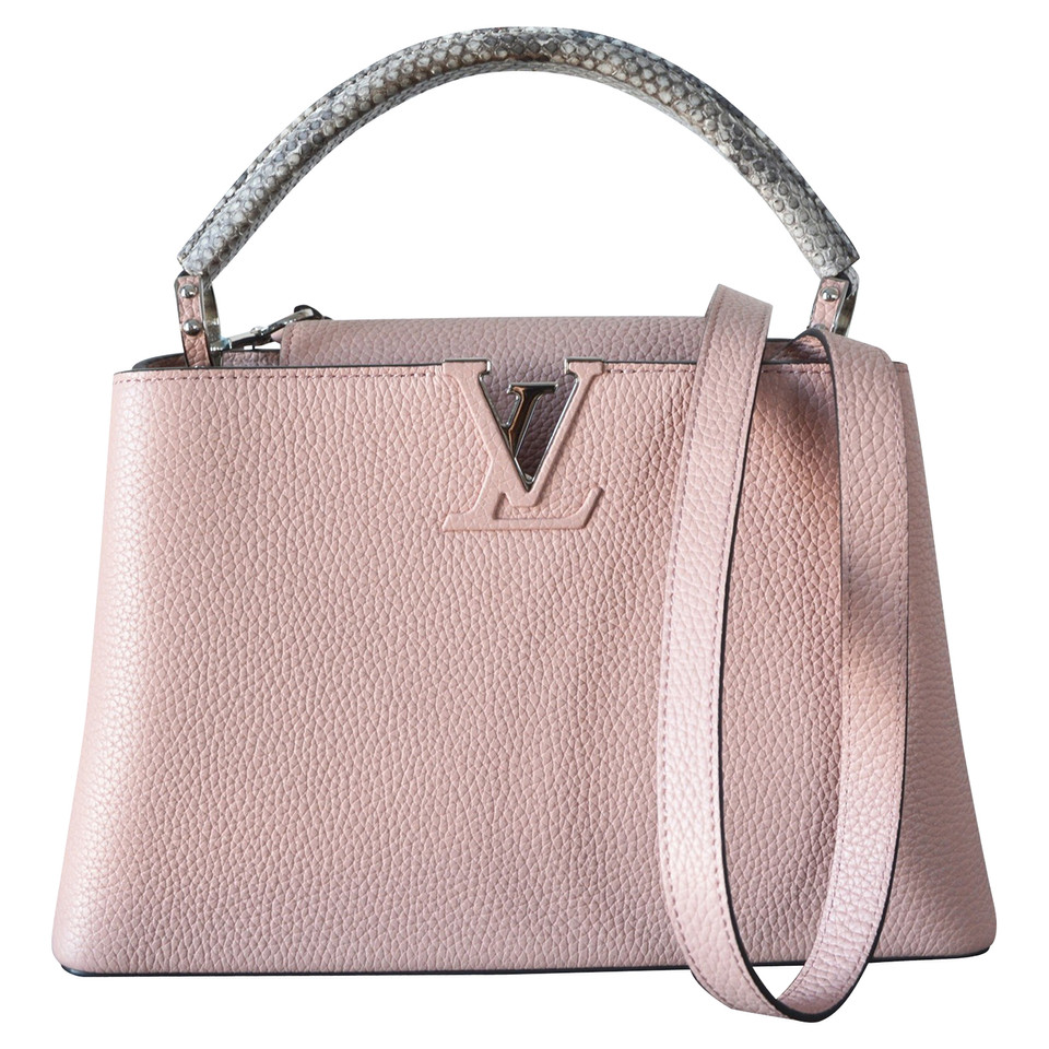 Louis Vuitton Capucines Leather in Nude
