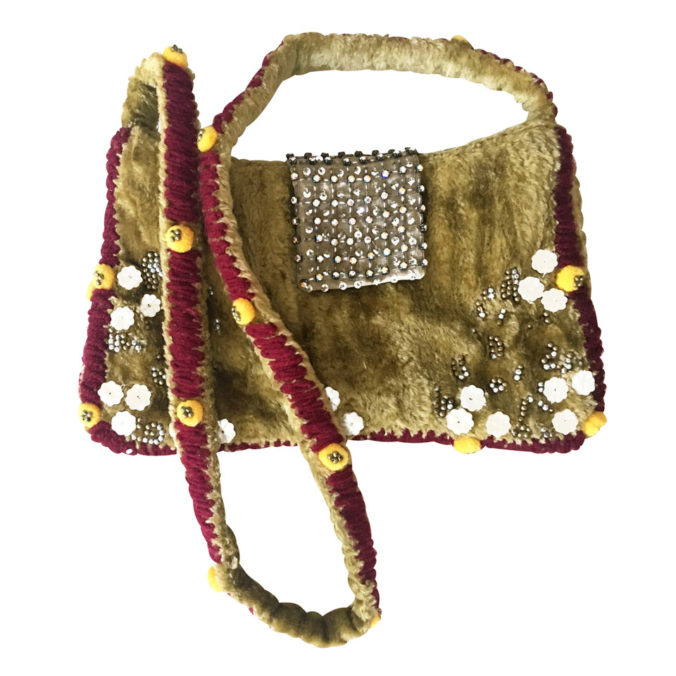 Antik Batik Shoulder bag with rhinestones