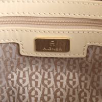 Aigner Handbag Leather in Cream
