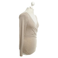 Max Mara Jersey Top in Beige